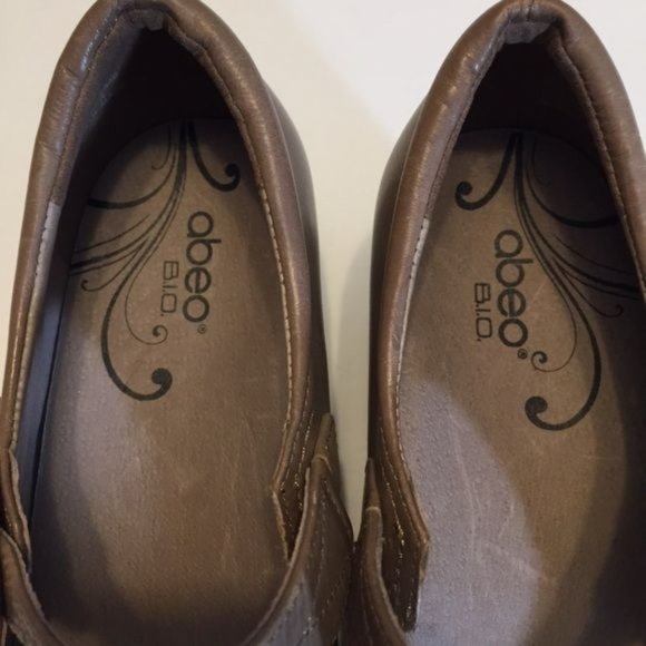 Abeo BIO System Womens Nadine Mary Jane Comfort Shoes Tan Leather size 8N Narrow - Picture 9 of 15